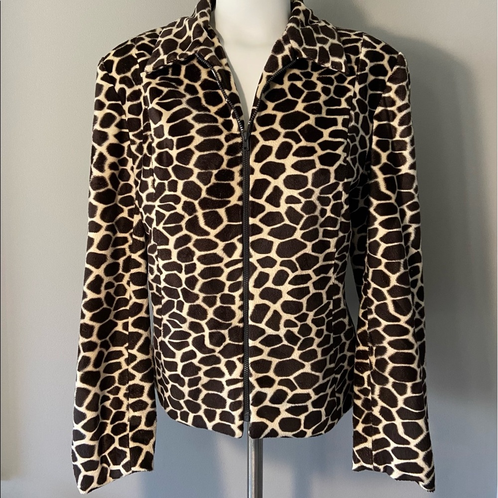 M.D.L. New York Ladies Sz 10 lined zip Jacket. Shell & Lining 100% Polyester